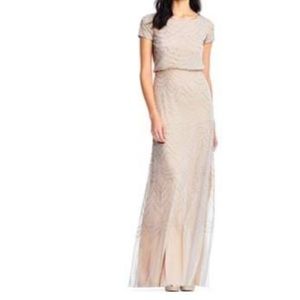 Adriana Papell Blouson Art Deco Bridesmaid dress
